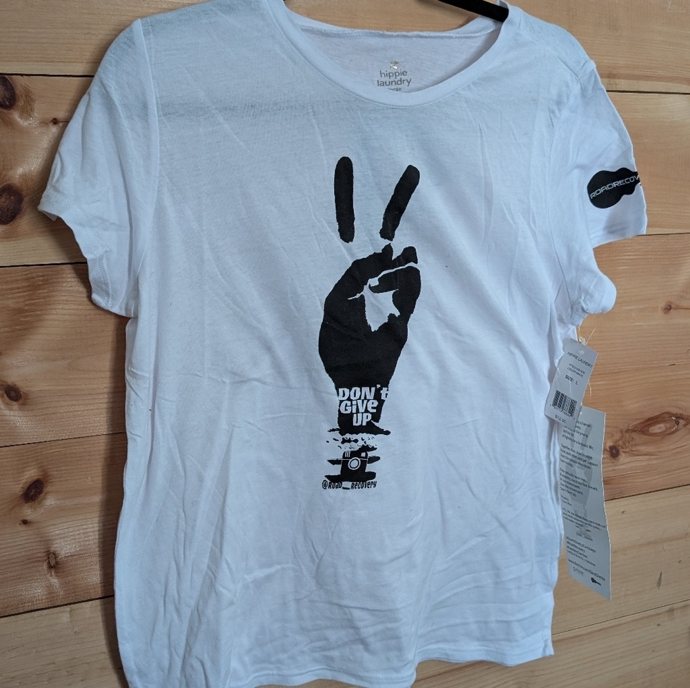 Hippie Laundry White Tee..Large.. Limited Edition